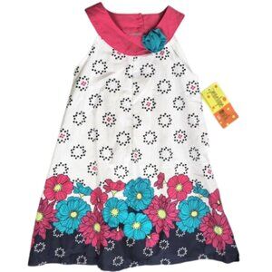 PENELOPE MACK LTD Sleeveless 100% Cotton Lined Floral Dress - NWT Girl's Size 5